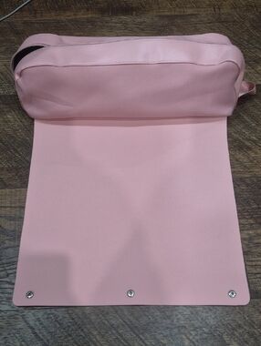 Blush Pink Women's Roll-Up Hair Tools Accessories Travel Pouch Bag Heat Safe
